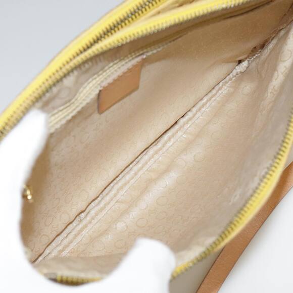 CELINE C Macadam Canvas Shoulder Bag Yellow - Picture 11 of 16